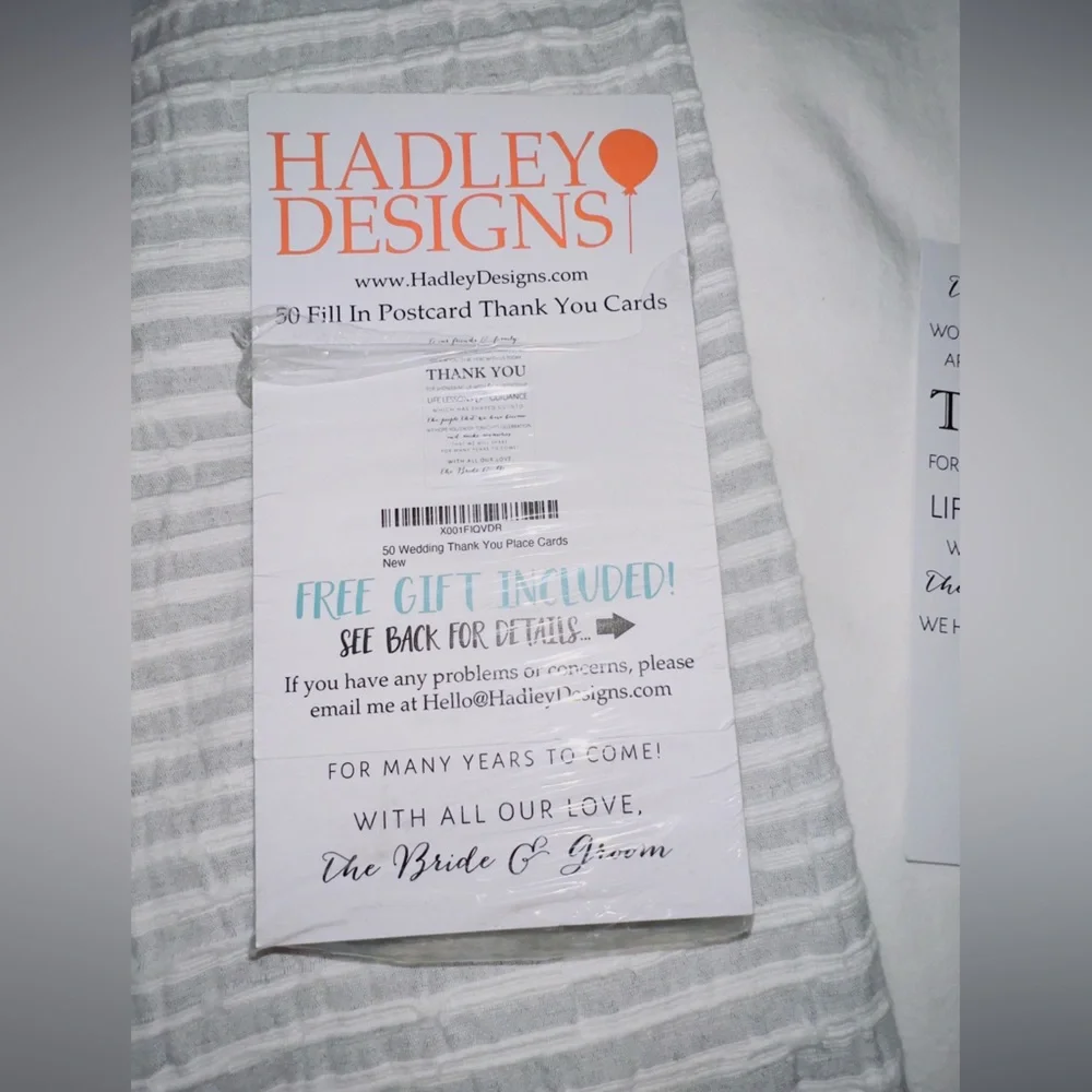 Bride to Be Kit: New Guest book, Gift Envelopes, Thank You Cards